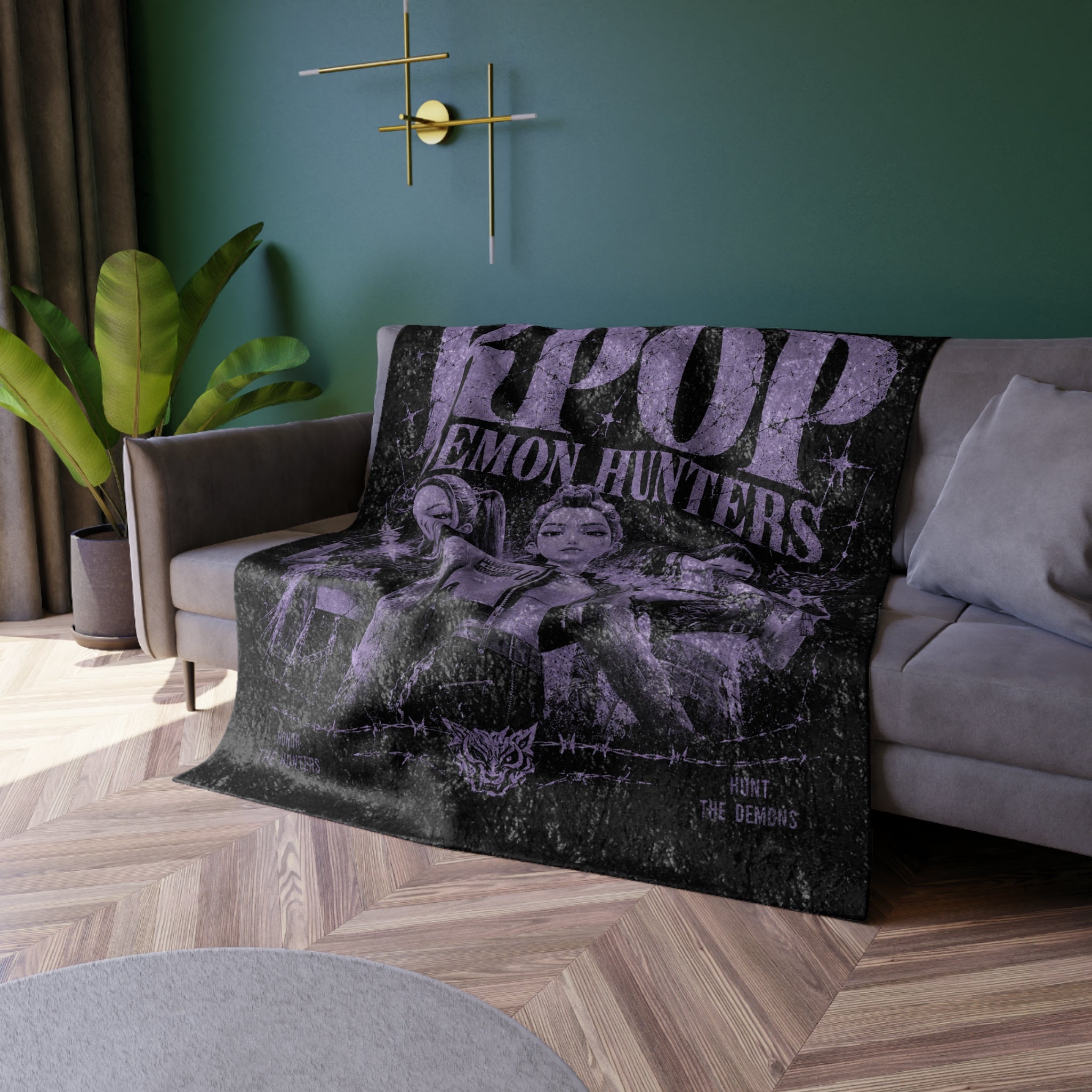 KPOP Demon Hunters Velvet Plush Blanket