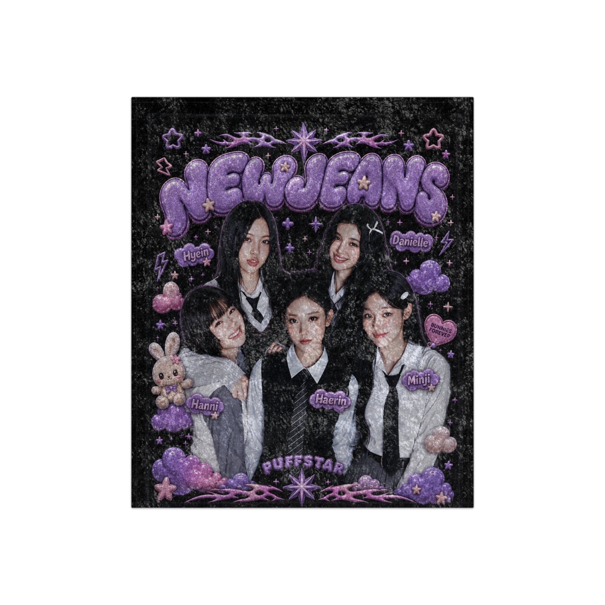 Puffstar x newjeans Velvet Blanket