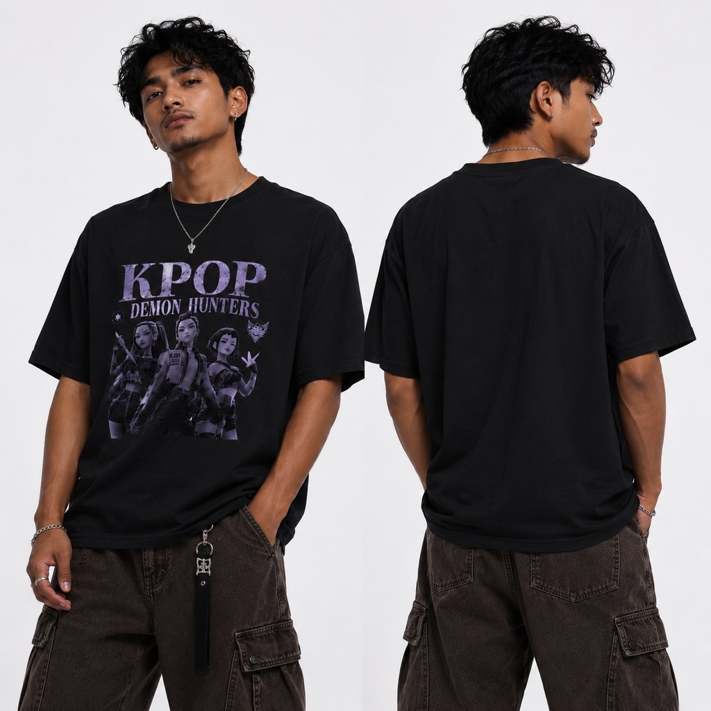 KPOP Demon Hunters T‑Shirt — Girl Group Fantasy Band Tee