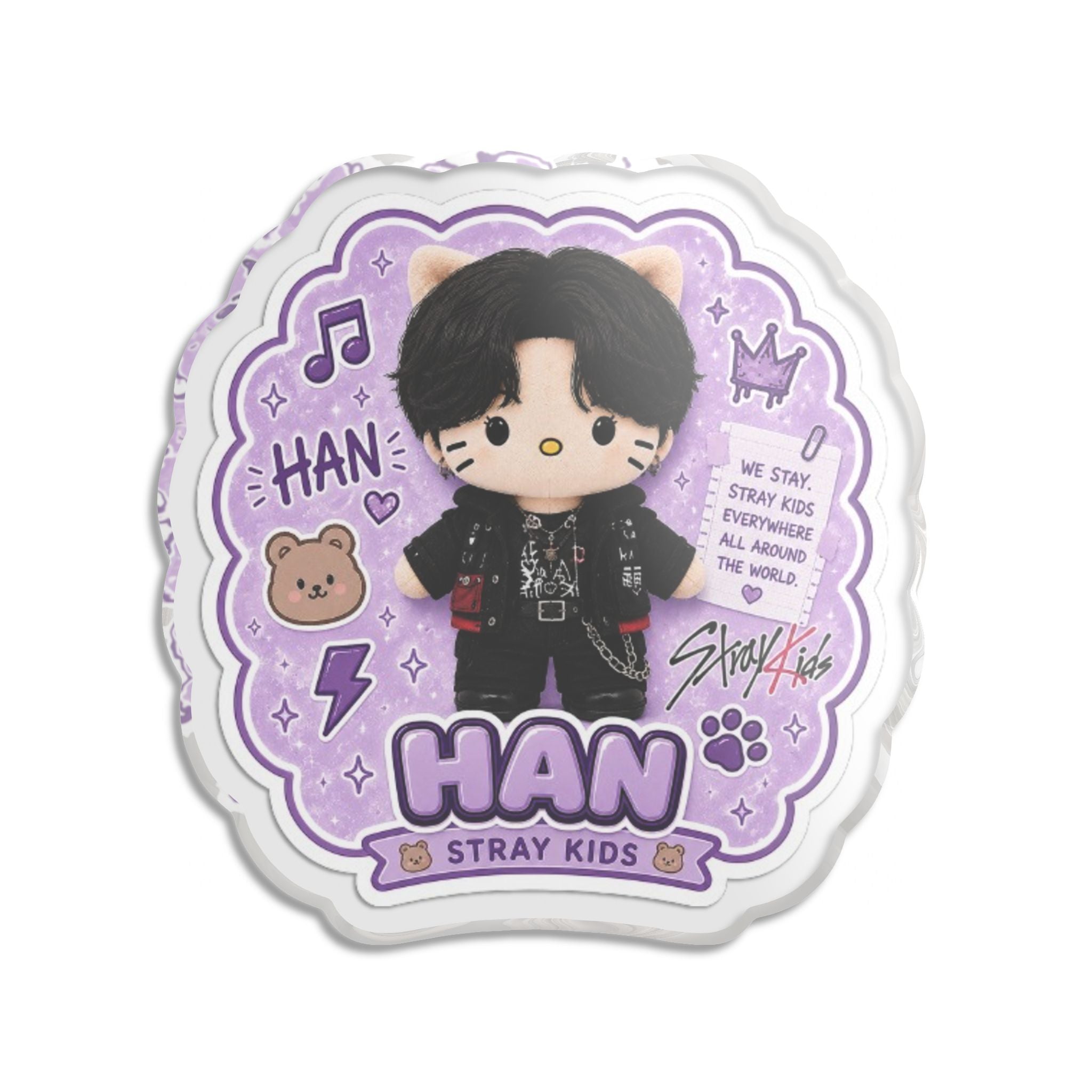 Puffstar x skz Han statue